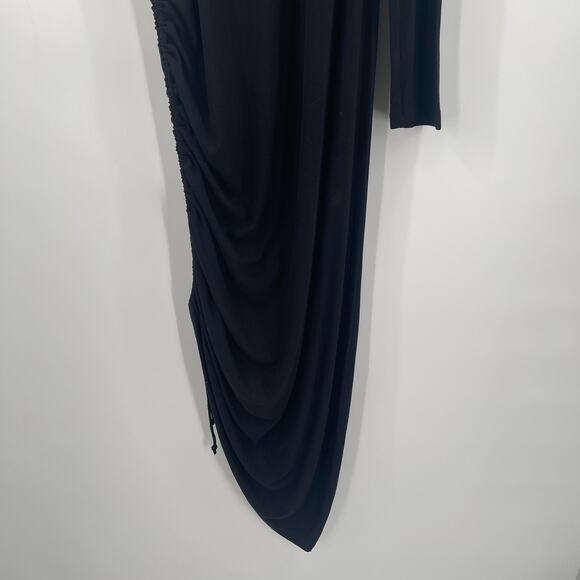 LNA CLOTHING Dress Size 1X Plus Size Milou One Shoulder Ribbed Black Curvy NWT - Picture 13 of 14